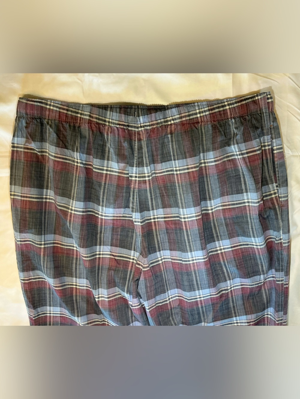 NEW! Cremieux Loungewear Blue & Maroon Plaid Pajama Pants Big Mens Size 3X NWT - Picture 4 of 7